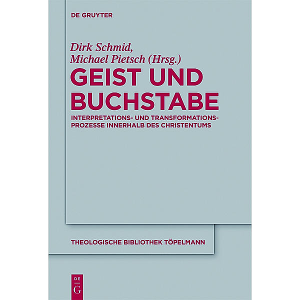 Geist und Buchstabe, Dirk Schmid, Michael Pietsch