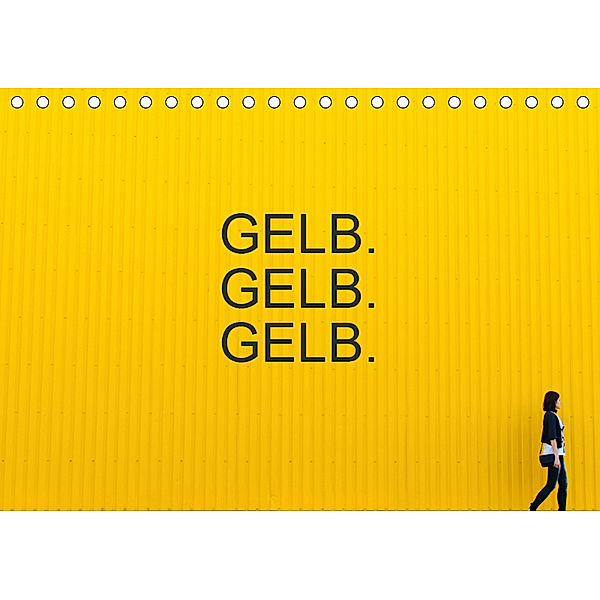 Gelb. Gelb. Gelb. (Tischkalender 2019 DIN A5 quer), Gerd Matschek