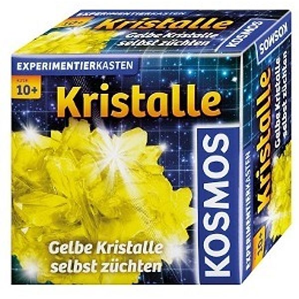 Gelbe Kristalle selber züchten (Experimentierkasten)