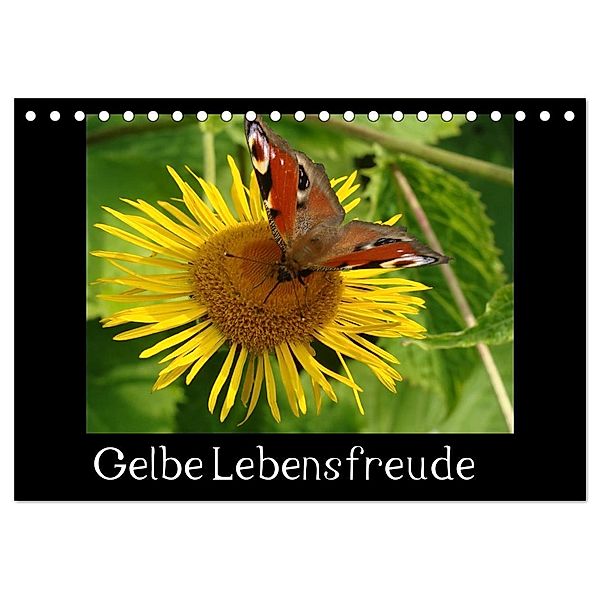 Gelbe Lebensfreude (Tischkalender 2024 DIN A5 quer), CALVENDO Monatskalender, Sven Herkenrath