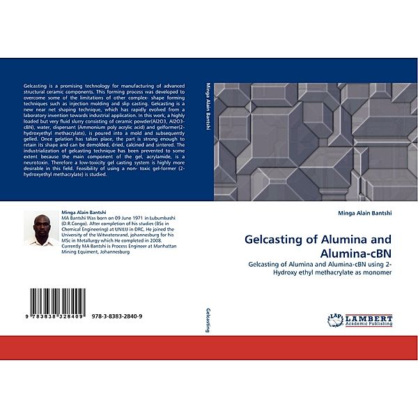 Gelcasting of Alumina and Alumina-cBN, Minga Alain Bantshi