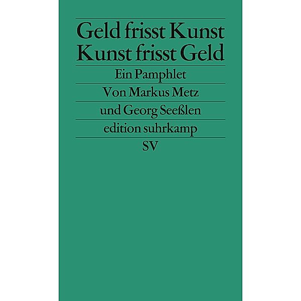 Geld frisst Kunst - Kunst frisst Geld, Markus Metz, Georg Seesslen