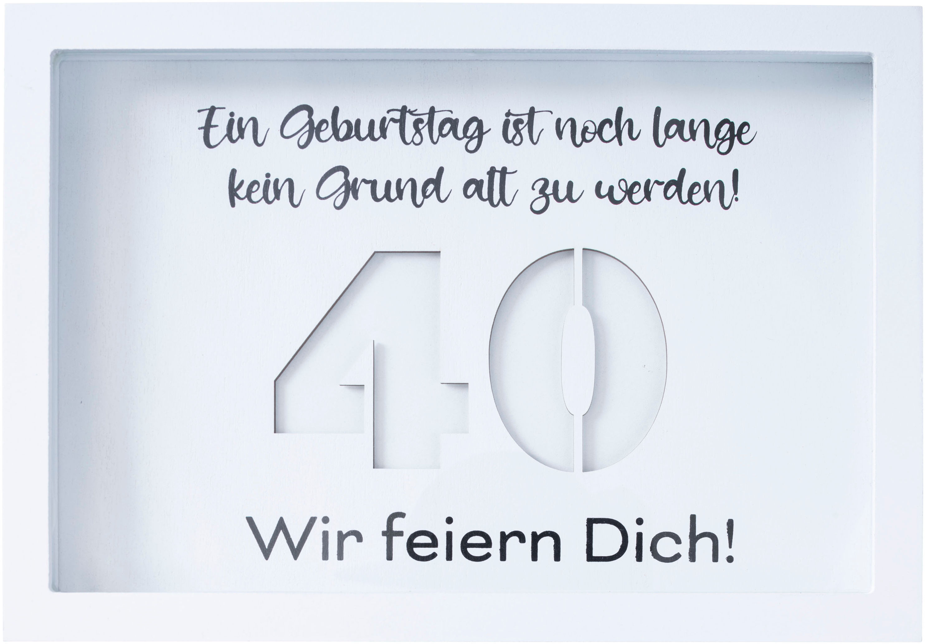 Geldgeschenk Bilderrahmen Ausführung: 40. Geburtstag | Weltbild.at