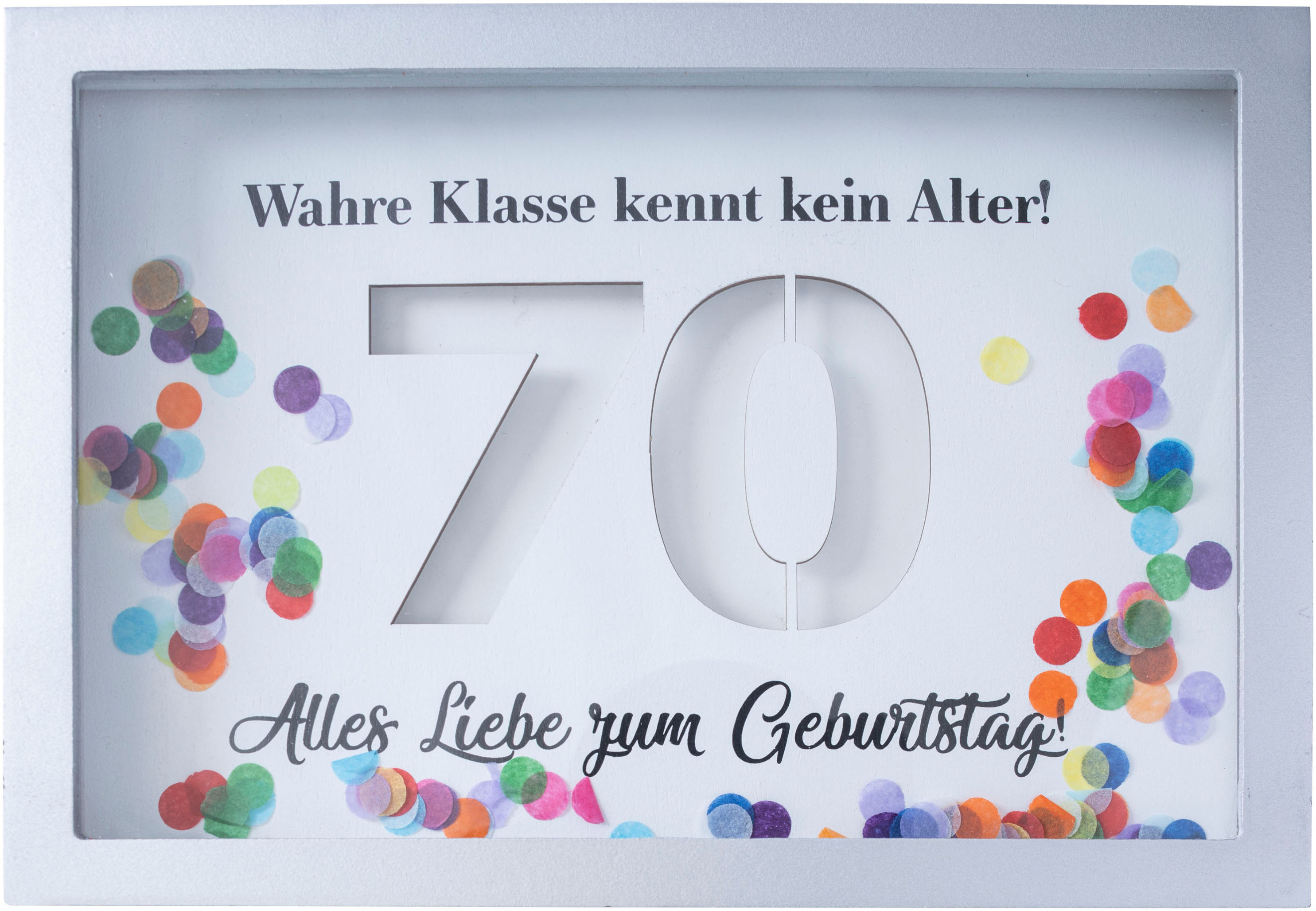 Geldgeschenk Bilderrahmen Ausführung: 70. Geburtstag | Weltbild.de