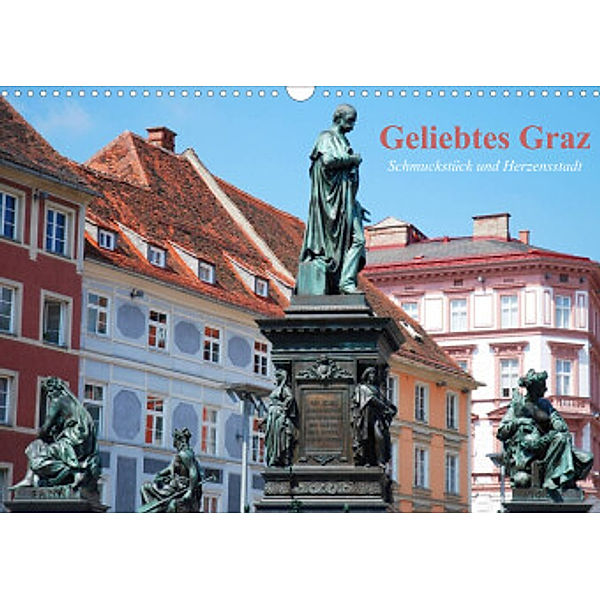 Geliebtes Graz. Schmuckstück und Herzensstadt (Wandkalender 2022 DIN A3 quer), Elisabeth Stanzer