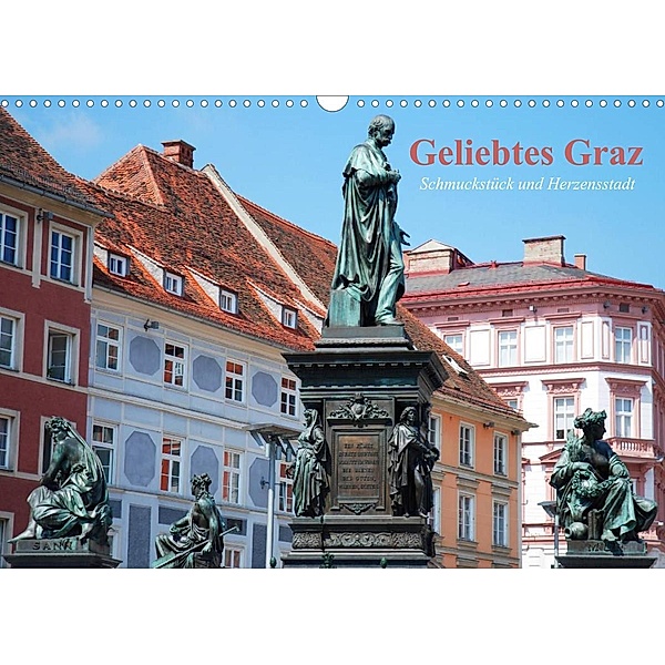Geliebtes Graz. Schmuckstück und Herzensstadt (Wandkalender 2023 DIN A3 quer), Elisabeth Stanzer