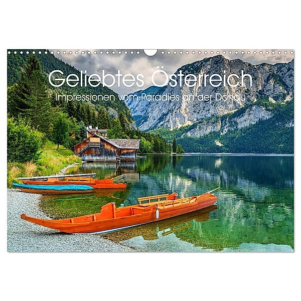 Geliebtes Österreich. Impressionen vom Paradies an der Donau (Wandkalender 2024 DIN A3 quer), CALVENDO Monatskalender, Elisabeth Stanzer