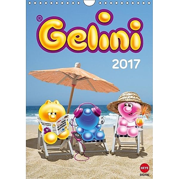 Gelini (Wandkalender 2017 DIN A4 hoch), KIDDINX Media GmbH
