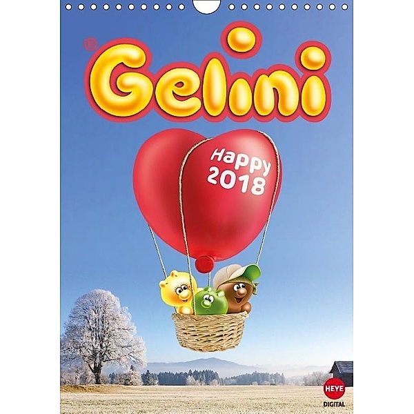 Gelini (Wandkalender 2018 DIN A4 hoch), KIDDINX Media GmbH