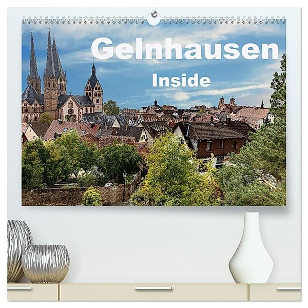 Gelnhausen Inside (hochwertiger Premium Wandkalender 2024 DIN A2 quer), Kunstdruck in Hochglanz, Claus Eckerlin