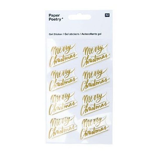 Gelsticker, Jolly Christmas, Schrift