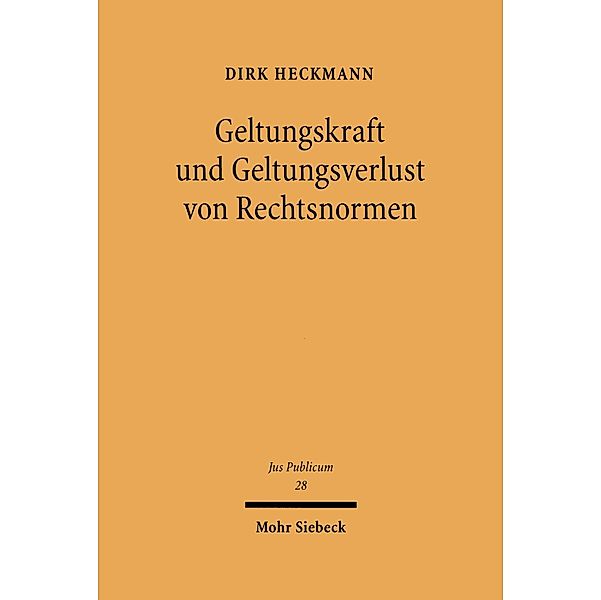 Geltungskraft und Geltungsverlust von Rechtsnormen, Dirk Heckmann