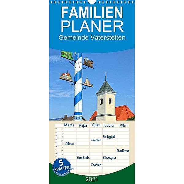 Gemeinde Vaterstetten - Familienplaner hoch (Wandkalender 2021 , 21 cm x 45 cm, hoch), Gro