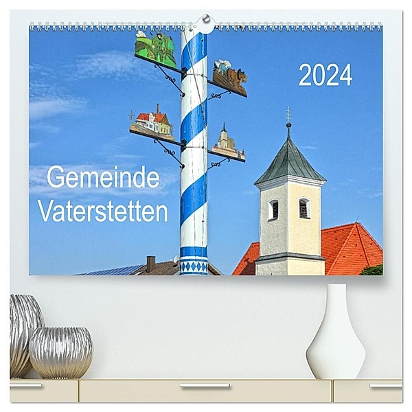 Gemeinde Vaterstetten (hochwertiger Premium Wandkalender 2024 DIN A2 quer), Kunstdruck in Hochglanz, Gro