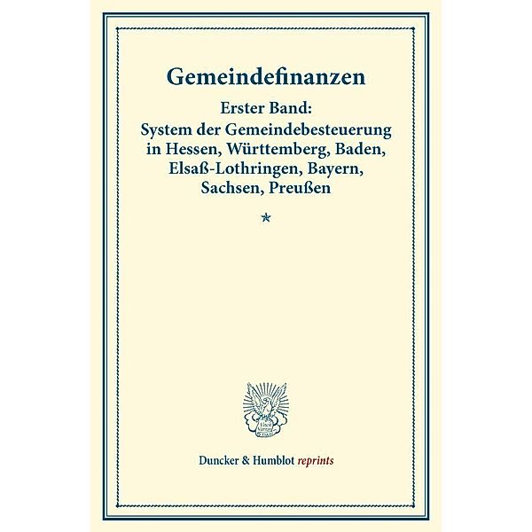 Gemeindefinanzen.