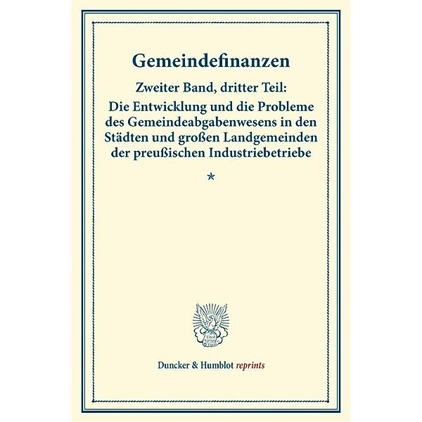 Gemeindefinanzen.