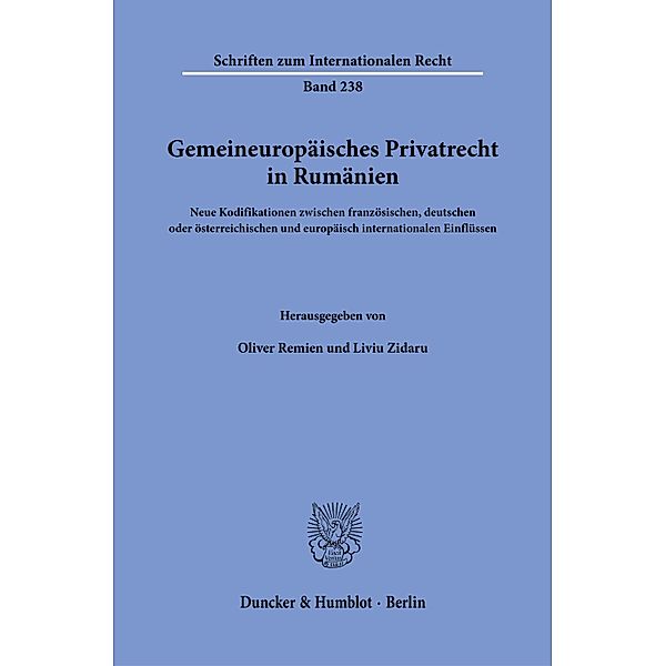 Gemeineuropäisches Privatrecht in Rumänien.