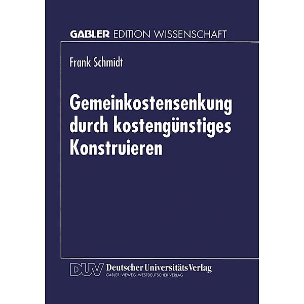 Gemeinkostensenkung durch kostengünstiges Konstruieren