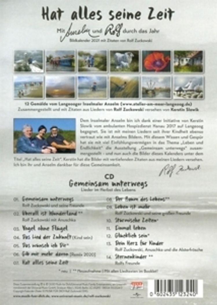 Gemeinsam unterwegs Limited Geschenk Kalender Edition von Rolf Zuckowski |  Weltbild.de