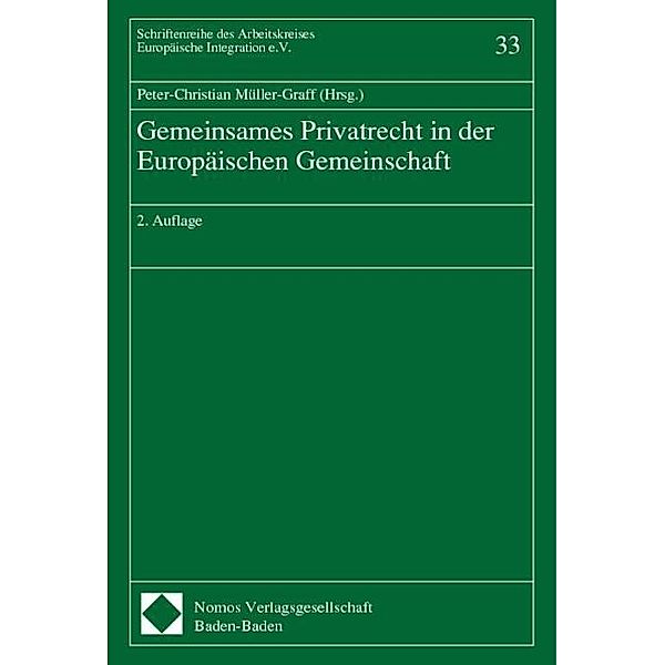 Gemeinsames Privatrecht in der Europäischen Gemeinschaft