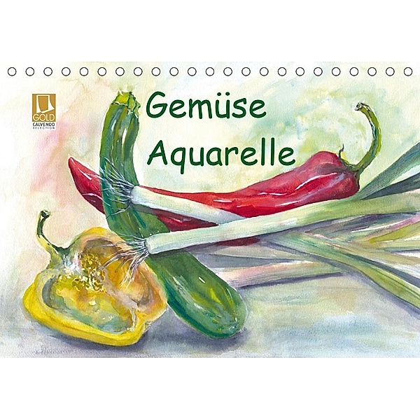 Gemüse Aquarelle (Tischkalender 2020 DIN A5 quer), Jitka Krause