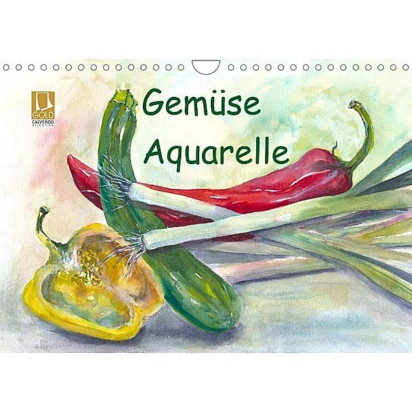 Gemüse Aquarelle (Wandkalender 2023 DIN A4 quer), Jitka Krause
