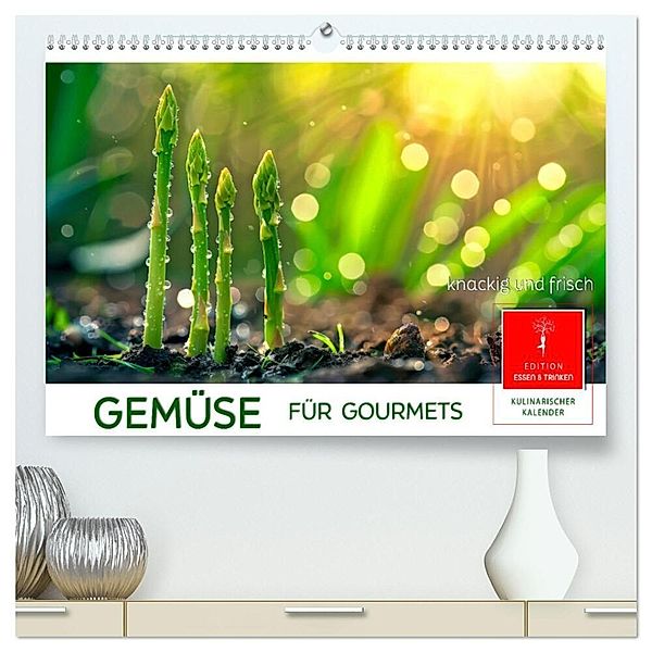 Gemüse für Gourmets (hochwertiger Premium Wandkalender 2025 DIN A2 quer), Kunstdruck in Hochglanz, Calvendo, Peter Roder