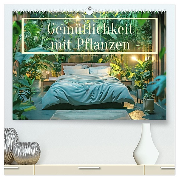 Gemütlichkeit mit Pflanzen (hochwertiger Premium Wandkalender 2025 DIN A2 quer), Kunstdruck in Hochglanz, Calvendo, Liselotte Brunner-Klaus