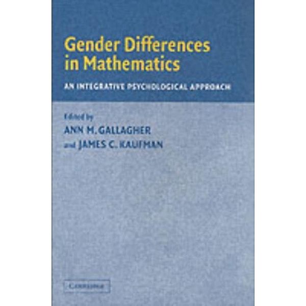 Gender Differences in Mathematics