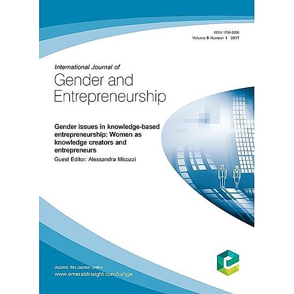 Gender issues in knowledge-based entrepreneurship