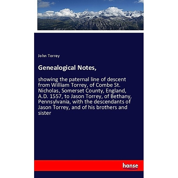 Genealogical Notes,, John Torrey