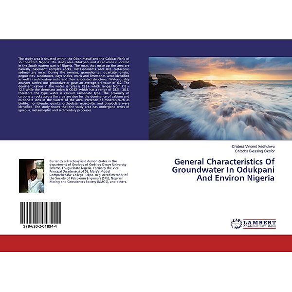 General Characteristics Of Groundwater In Odukpani And Environ Nigeria, Chidera Vincent Ikechukwu, Chizoba Blessing Okafor
