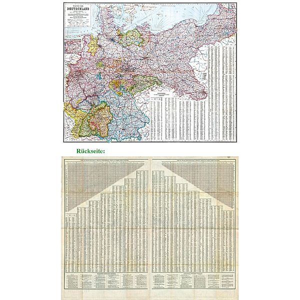 General-Karte Deutsches Reich - Deutschland, 1910