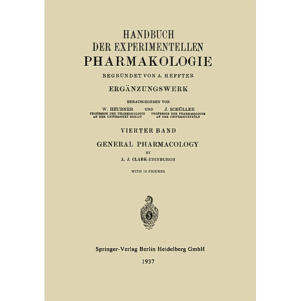 General Pharmacology, A. Heffter