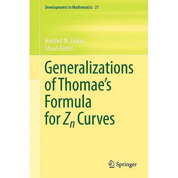 Generalizations of Thomae's Formula for Zn Curves, Hershel M. Farkas, Shaul Zemel