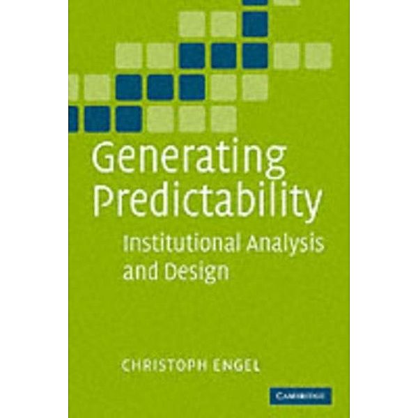 Generating Predictability, Christoph Engel
