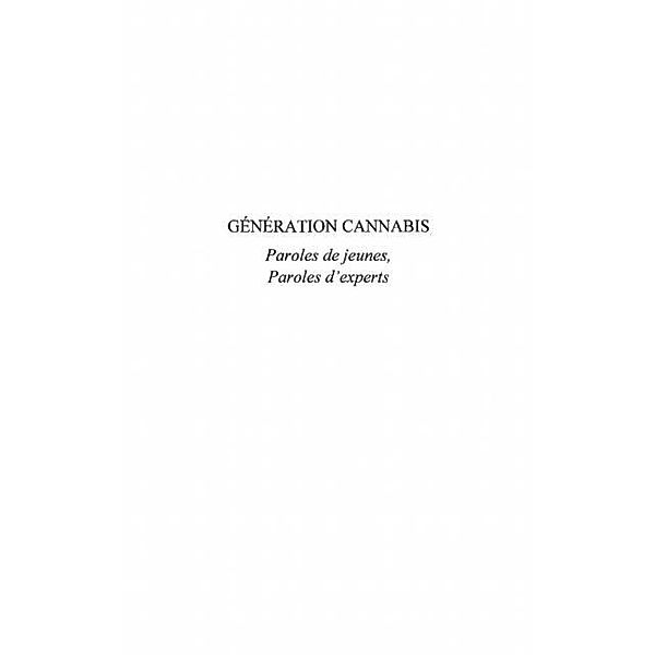 Generation cannabis / Hors-collection, Luc Descamps