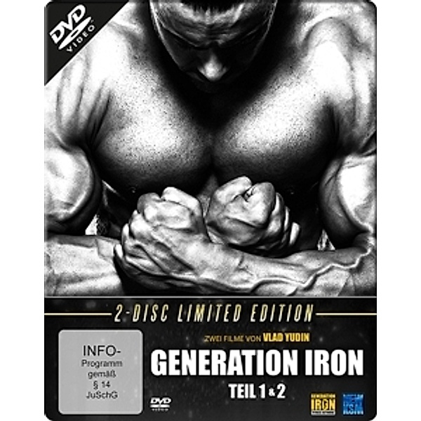 Generation Iron - Teil 1+2 Limited Edition, Arnold Schwarzenegger, Calum Van Moger, Pi