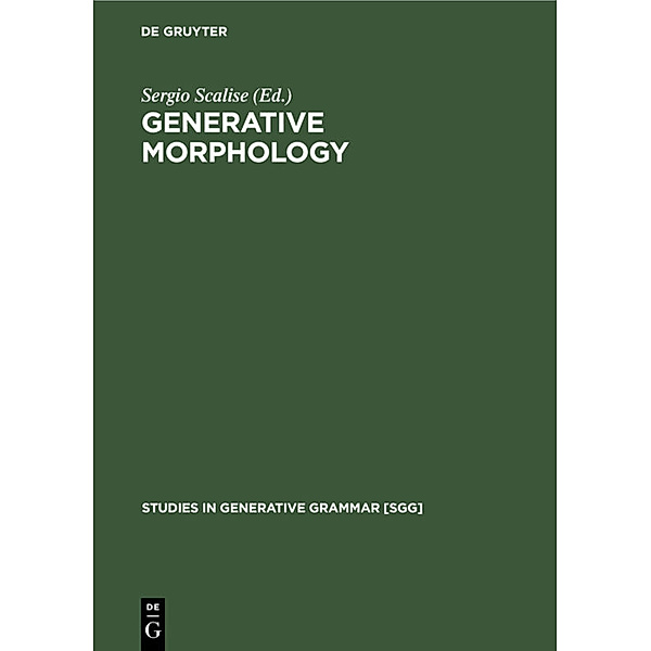 Generative Morphology