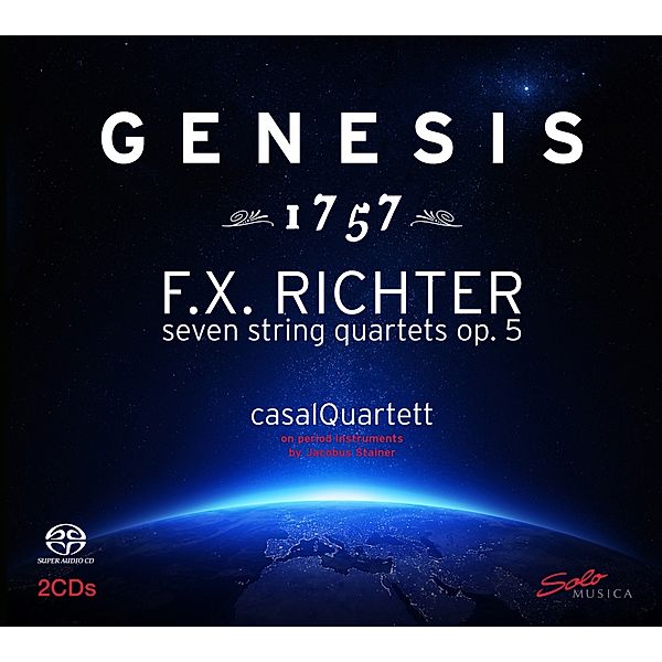 Genesis 1757-Richter: String Quartets,Op.5, Casalquartett