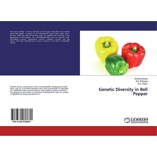 Genetic Diversity in Bell Pepper, Vimlesh Kumar, N. K. Pathania, G. C. Yadav