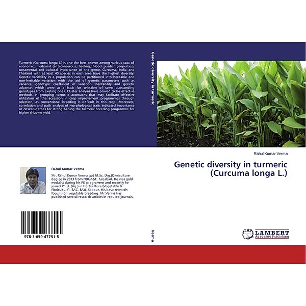 Genetic diversity in turmeric (Curcuma longa L.), Rahul Kumar Verma