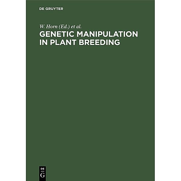 Genetic Manipulation in Plant Breeding
