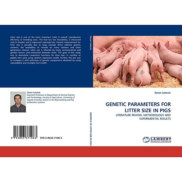 GENETIC PARAMETERS FOR LITTER SIZE IN PIGS, Zoran Lukovic