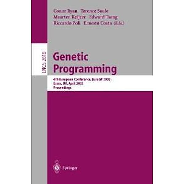 Genetic Programming / Lecture Notes in Computer Science Bd.2610