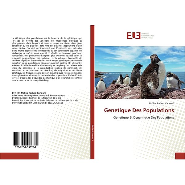 Genetique Des Populations, Malika RACHED-KANOUNI