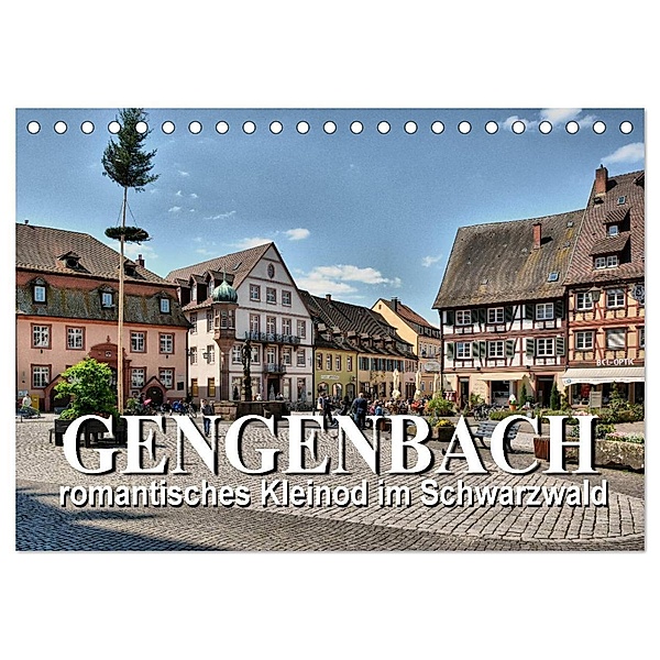 Gengenbach - romantisches Kleinod im Schwarzwald (Tischkalender 2024 DIN A5 quer), CALVENDO Monatskalender, Thomas Bartruff