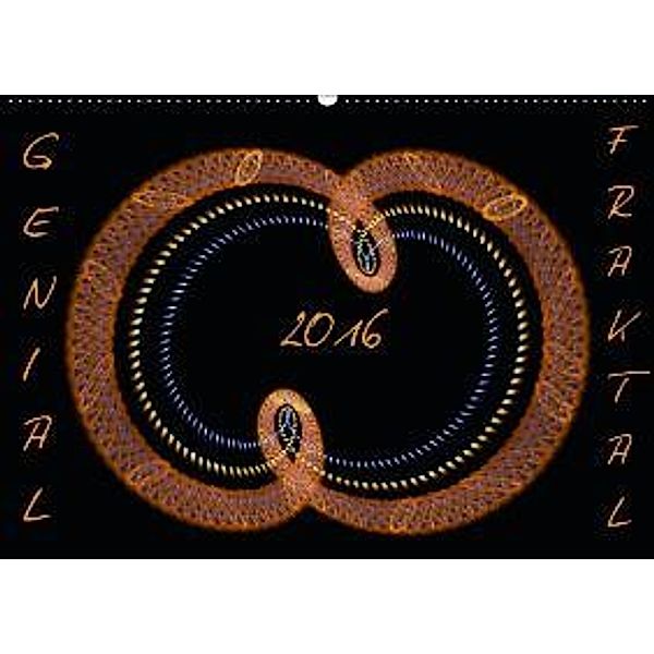 GENIAL FRAKTAL (Wandkalender 2016 DIN A2 quer), r.gue.