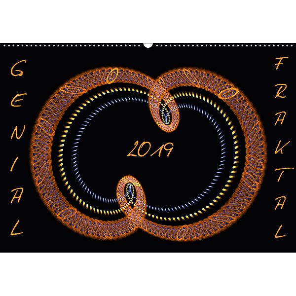 GENIAL FRAKTAL (Wandkalender 2019 DIN A2 quer), r. gue.