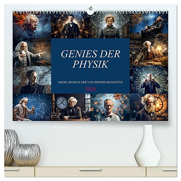 Genies der Physik (hochwertiger Premium Wandkalender 2024 DIN A2 quer), Kunstdruck in Hochglanz, Dirk Meutzner